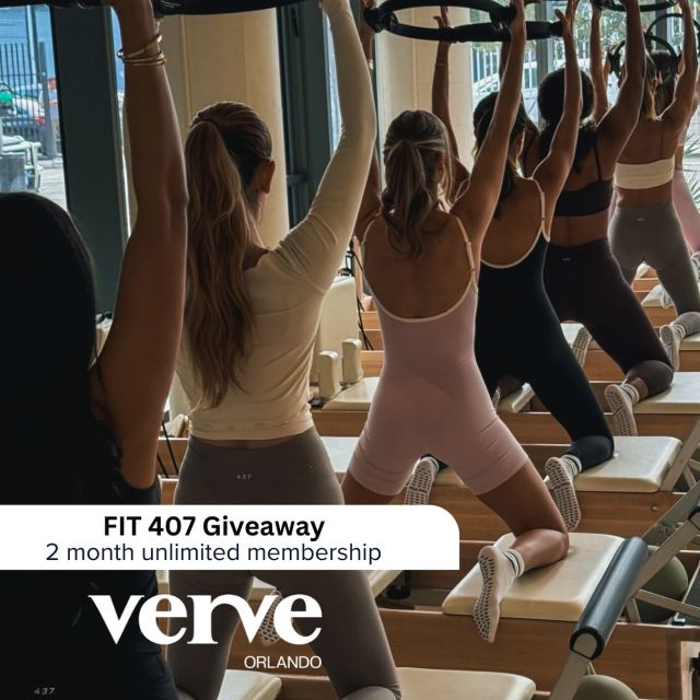 bc hot girls love free pilates 🤸‍♀️

we’re giving one lucky winner a start to their pilates era with a 2 month unlimited membership to @fit_407 (then you can take it to our private yoga studio @ VERVE 😉)

heres how to enter:

🧘‍♀️ must be following @verve.orlando to qualify
✨ like this post
🧘‍♀️ tag your pilates bestie (1 tag = 1 comment & entry & more comments = more entries)

want extra entries? 🤭

🌟 share to your story? (5 extra entries)
🌟 come in for a tour (10 extra entries)

winner announced 11/18 - good luck!