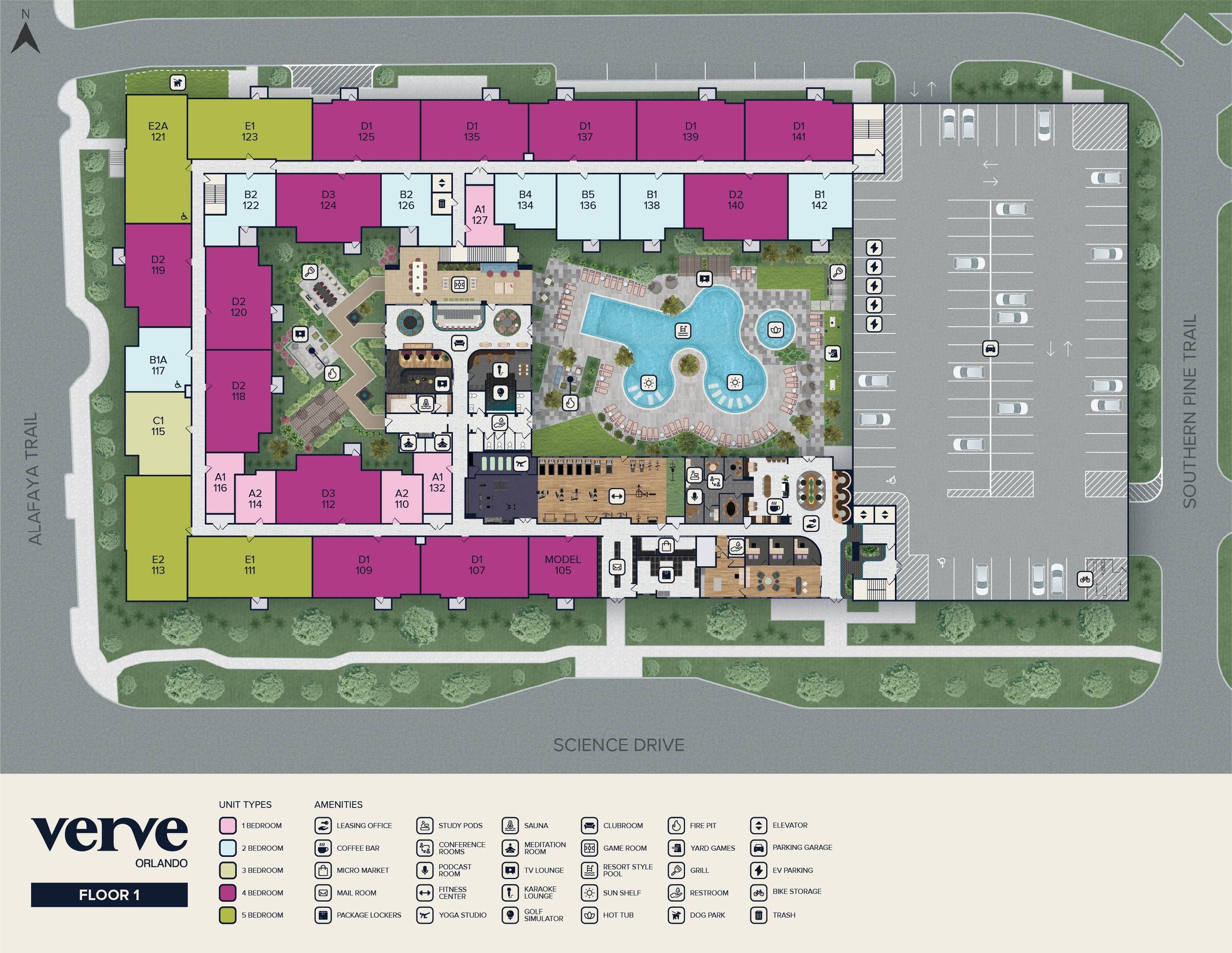 Verve Orlando level 1 sitemap